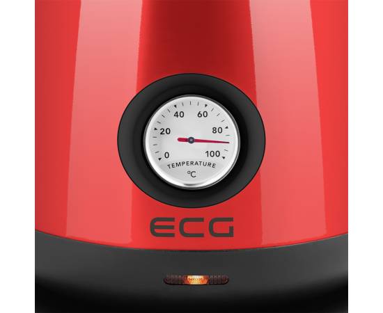 Fierbator electric ecg rk 1705 metallico rosso, 1.7 litri, 2200 w, otel, 7 image