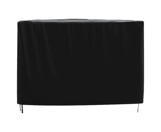 Husă mobilier de grădină negru 172x113x73 cm impermeabilă 420d, 4 image