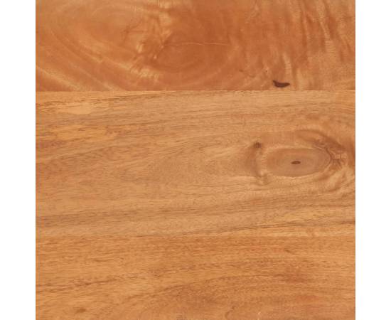 Noptieră, maro și negru, 50x33x60 cm, lemn masiv de mango, 10 image