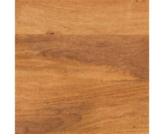 Dulap lateral, maro și negru, 60x33,5x75 cm lemn masiv de mango, 10 image