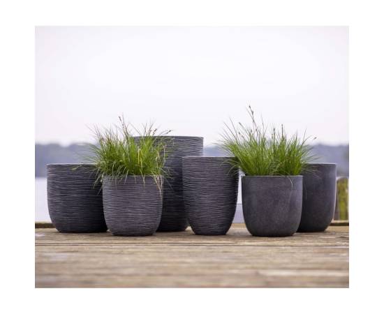 442103 capi egg planter "waste smooth" 35x34 cm grey, 6 image