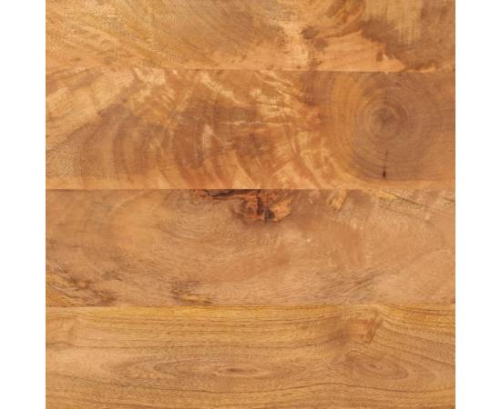 Dulap lateral, maro și negru, 40x33,5x75 cm lemn masiv de mango, 10 image