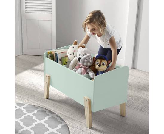 Vipack cutie de jucării pentru copii „kiddy”, verde mentă, lemn