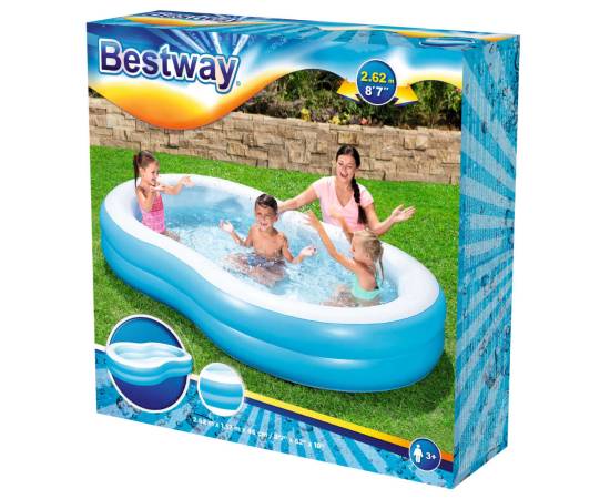 Bestway piscină big lagoon family pool, 262x157x46 cm, 6 image