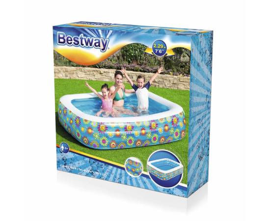 Bestway piscină gonflabilă pentru copii, albastru, 229x152x56 cm, 8 image
