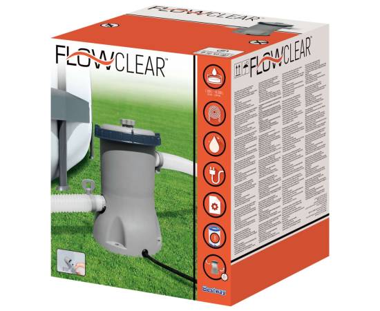 Bestway pompă de filtrare pentru piscină flowclear, 2006 l/h, 10 image