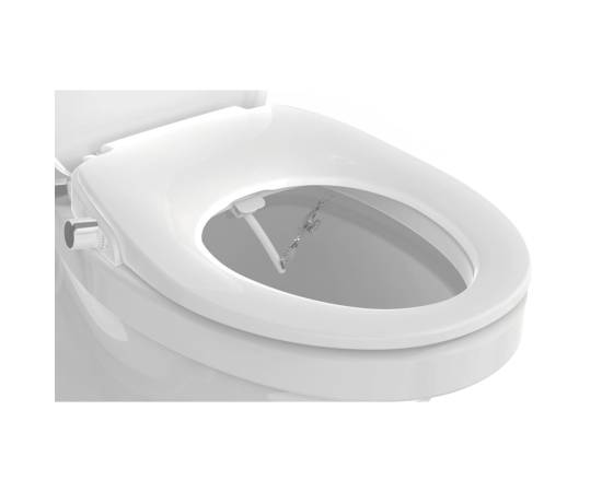 Eisl scaun de toaletă închidere silențioasă atașament pulverizator alb, 9 image