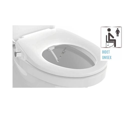 Eisl scaun de toaletă închidere silențioasă atașament pulverizator alb, 5 image