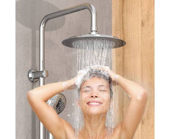 Eisl set de duș deasupra capului screwing or sticking, crom, 6 image
