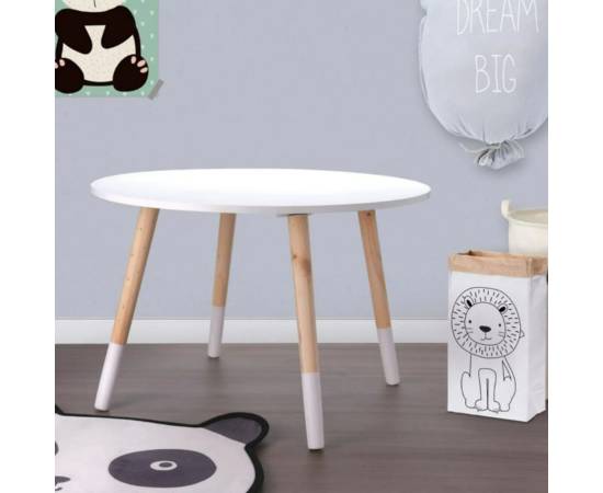 H&s collection masă pentru copii, alb, 60x41 cm, 6 image