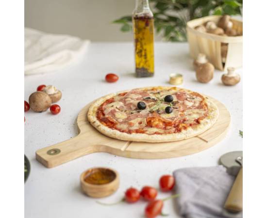 Livoo set tocător pentru pizza, 30 cm, lemn, 8 image