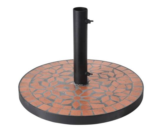 Progarden bază de umbrelă terra design „mozaic”, negru și portocaliu