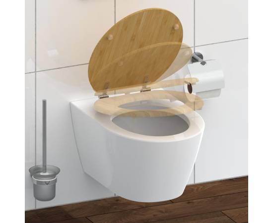 SchÜtte capac de toaletă cu închidere silențioasă natural bamboo