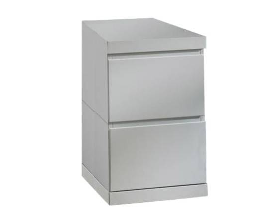 Vipack dulap pentru birou lara, 2 sertare, alb, lemn, 2 image