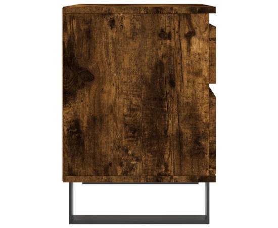 Noptieră, stejar fumuriu, 40x35x50 cm, lemn compozit, 7 image