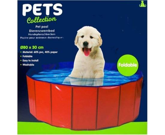 Pets collection piscină de baie pliabilă pentru animale, 80x30 cm, 4 image