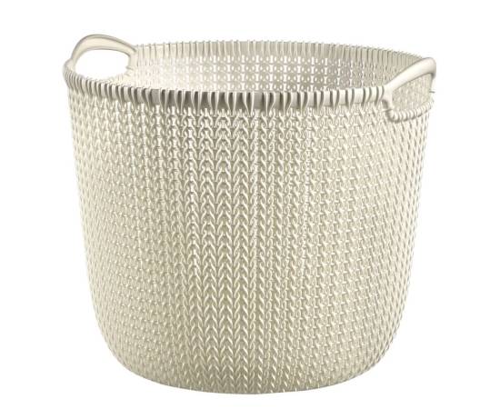 Curver coș de depozitare „knit” rotund l 30l, alb crem, 2 image