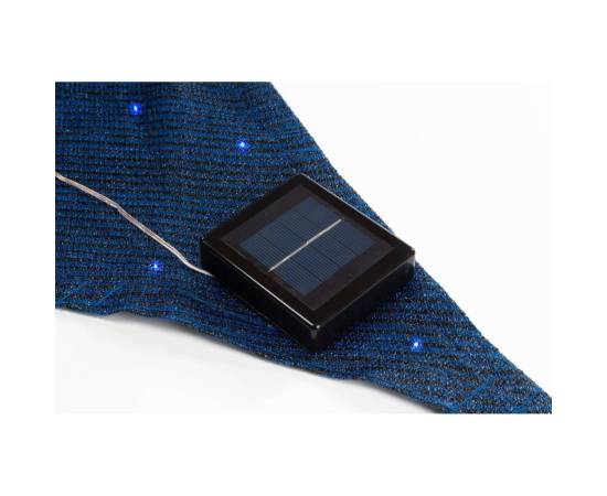 Perel pânză parasolar led starry sky triunghi 3,6 m, albastru închis, 3 image