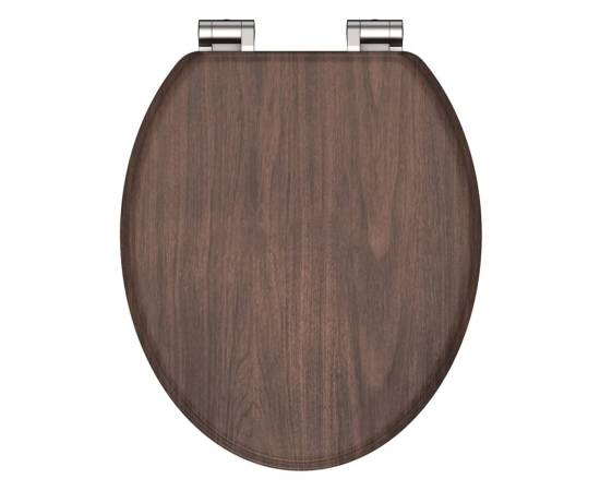 SchÜtte capac de toaletă cu închidere silențioasă dark wood mdf, 8 image