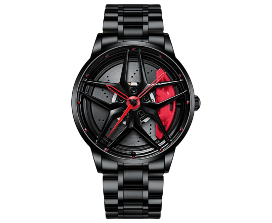 Ceas Sport pentru pasionatii auto, moto, ATV, SSV, model "GT-BORBET 1471", culoare rosu + negru, 3 image