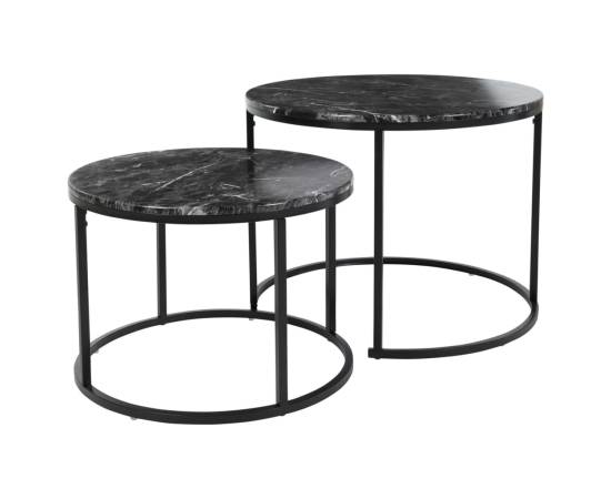 H&s collection set de masă laterală, 2 piese, negru