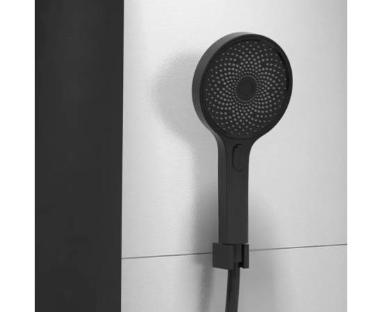 SchÜtte set de duș cu tavă termostatică samoa rain, negru mat, 9 image