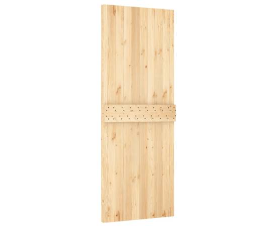 Ușă glisantă cu set de feronerie 80x210 cm, lemn masiv de pin, 5 image