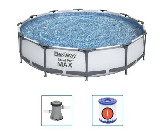 Bestway set de piscină steel pro max, 366 x 76 cm, 2 image