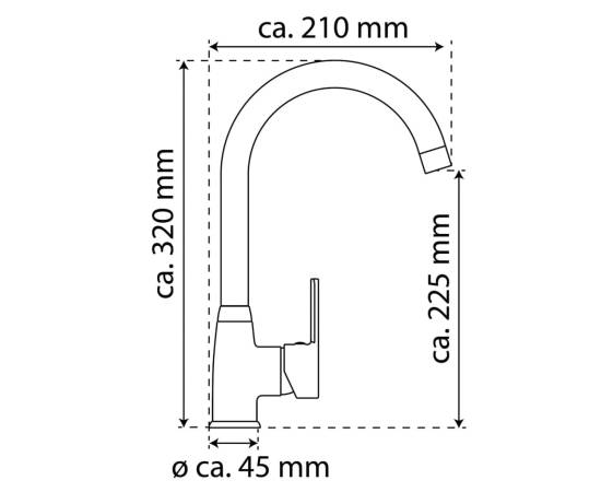 Eisl baterie de bucătărie "diziani", negru mat, 3 image