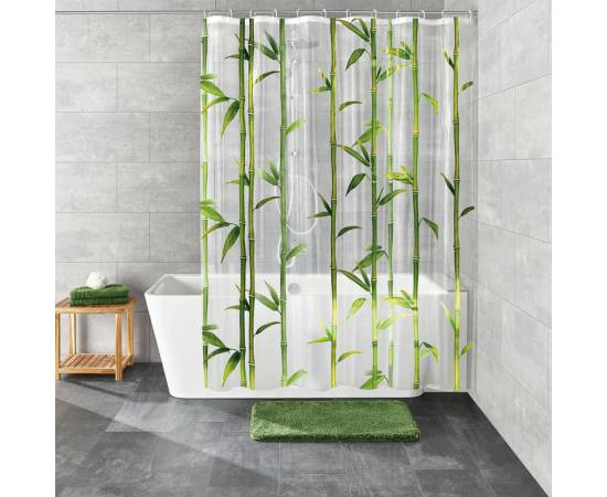 Kleine wolke perdea de duș „bamboo”, 180x200 cm, verde