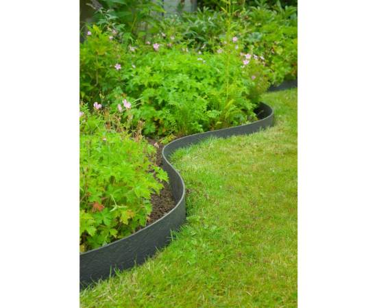 Nature borduri de grădină, 0,12 x 12 m, 5 mm, negru, 4 image