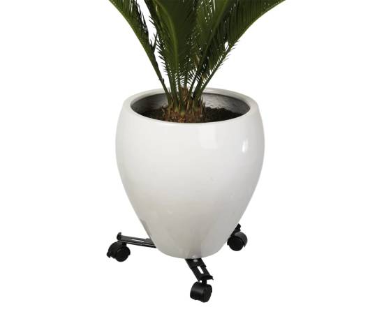 Nature cărucior pentru plante reglabil cu 3 brațe, negru, metal, 8 image