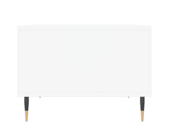 Măsuță de cafea, alb, 60x50x36,5 cm, lemn compozit, 5 image