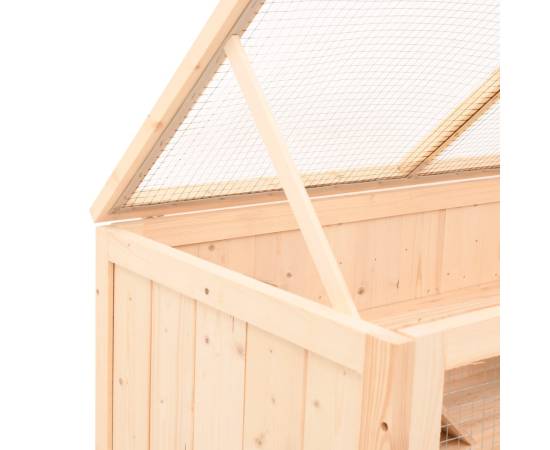 Cușcă pentru hamsteri, 89,5x45x45 cm, lemn masiv de brad, 8 image