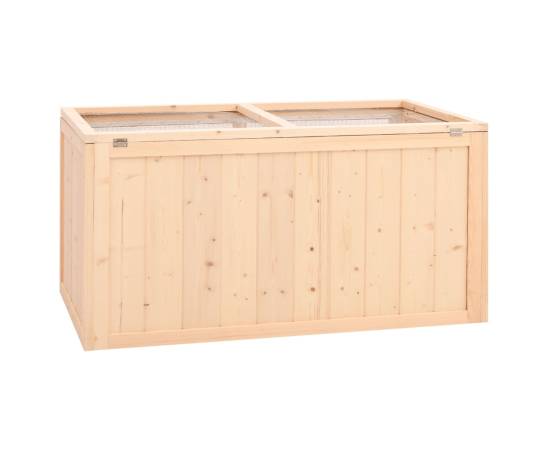 Cușcă pentru hamsteri, 89,5x45x45 cm, lemn masiv de brad, 6 image