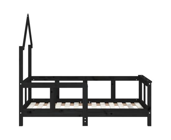 Cadru de pat pentru copii, 70x140 cm, lemn masiv de pin, 5 image