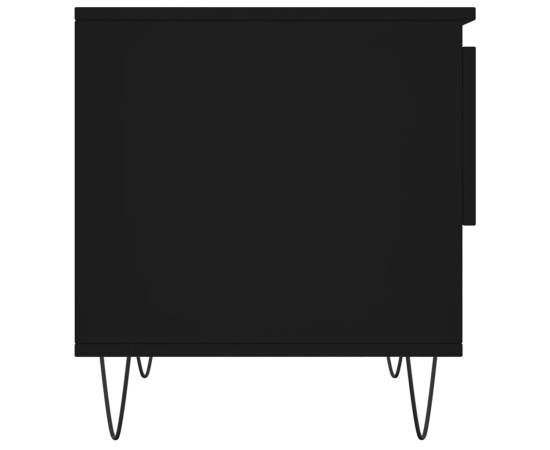 Măsuță de cafea, negru, 50x46x50 cm, lemn prelucrat, 7 image