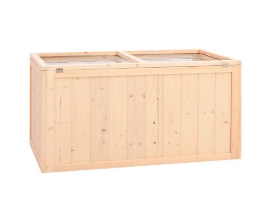 Cușcă pentru hamsteri, 104x52x54 cm, lemn masiv de brad, 6 image