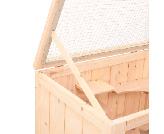 Cușcă pentru hamsteri, 55x40x80 cm, lemn masiv de brad, 8 image