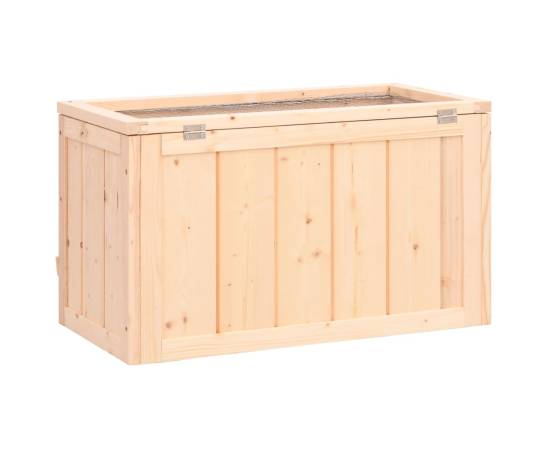 Cușcă pentru hamsteri, 60x30x35 cm, lemn masiv de brad, 6 image