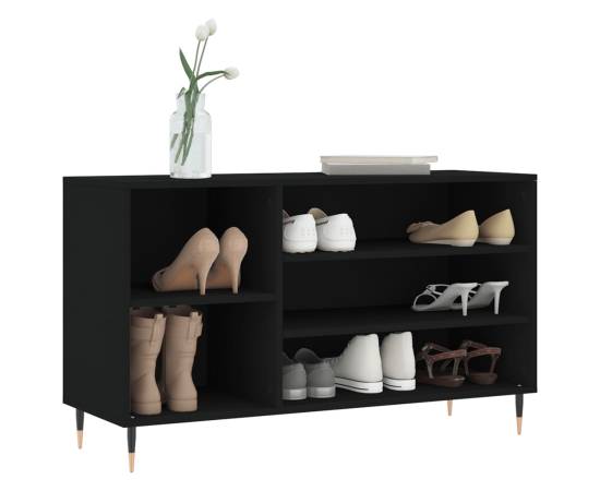 Pantofar, negru, 102x36x60 cm, lemn compozit, 3 image
