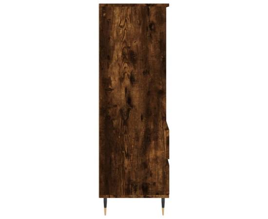 Dulap înalt, stejar fumuriu, 40x36x110 cm, lemn compozit, 7 image