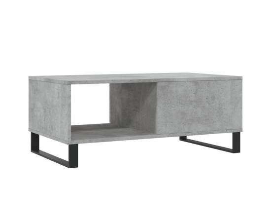 Măsuță de cafea, gri beton, 90x50x36,5 cm, lemn compozit, 8 image