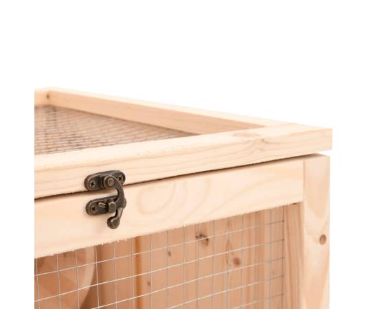 Cușcă pentru hamsteri, 81x40x60 cm, lemn masiv de brad, 8 image
