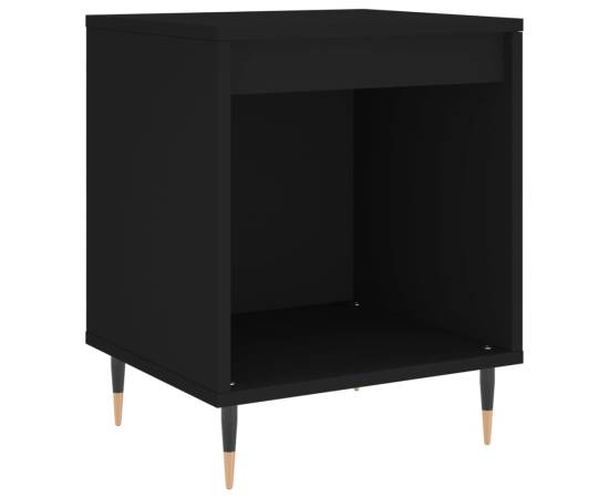 Noptiere, 2 buc., negru, 40x35x50 cm, lemn compozit, 4 image