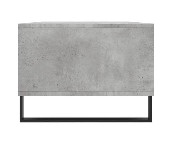 Măsuță de cafea, gri beton, 90x50x36,5 cm, lemn compozit, 7 image