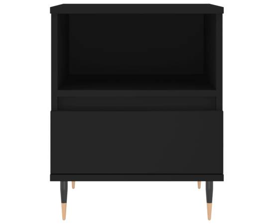 Noptiere, 2 buc., negru, 40x35x50 cm, lemn compozit, 7 image