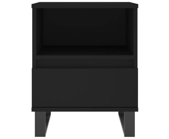 Noptiere, 2 buc., negru, 40x35x50 cm, lemn compozit, 6 image