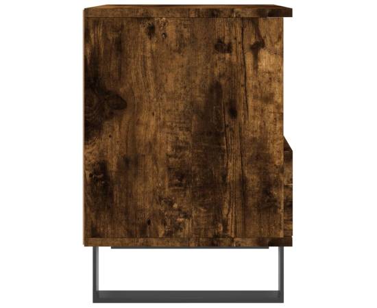 Noptiere, 2 buc., stejar fumuriu, 40x35x50 cm, lemn compozit, 8 image