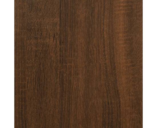 Noptiere, 2 buc., stejar maro, 40x35x50 cm, lemn compozit, 11 image